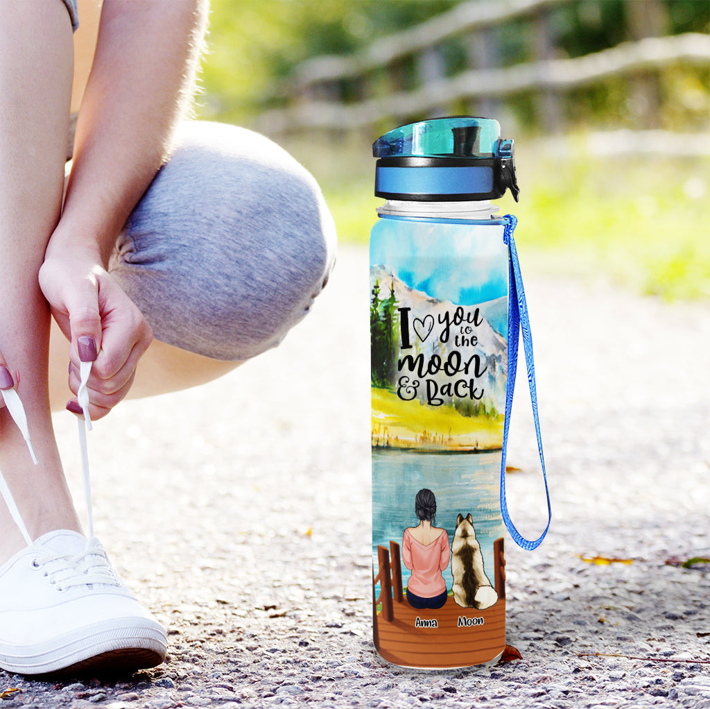 Dog Mom - Personalized Dog Water Tracker Bottle