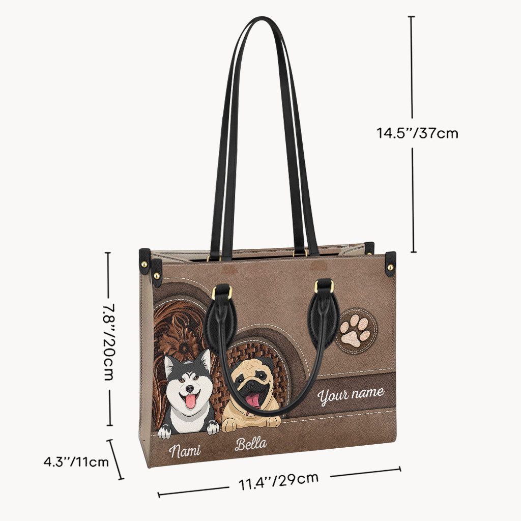 Dog Lover - Personalized Dog Leather Handbag