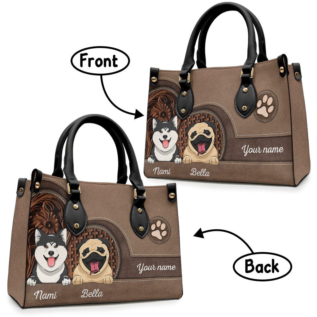 Dog Lover - Personalized Dog Leather Handbag