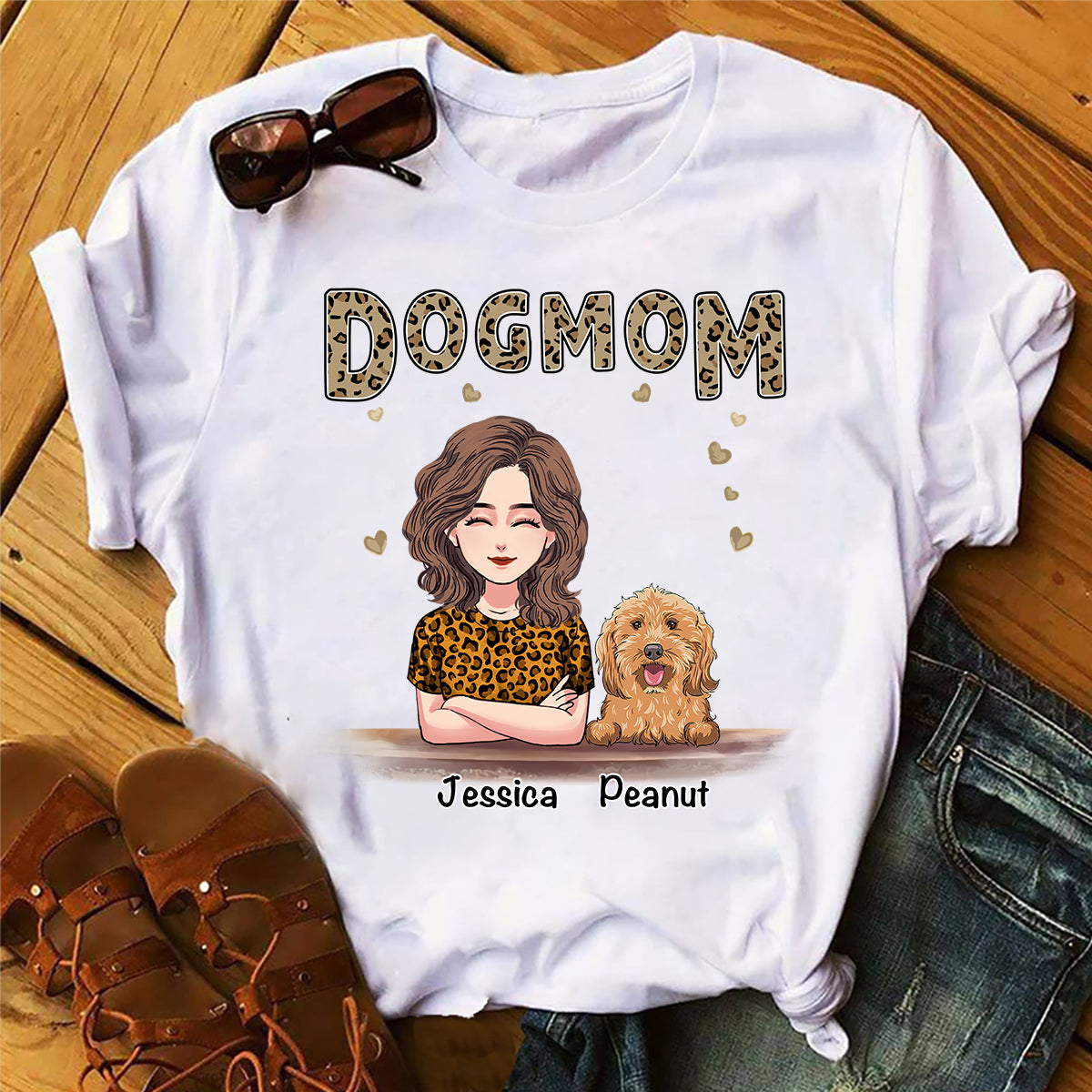 Dog Mom - Personalized Mother's day Dog T-shirt and Hoodie