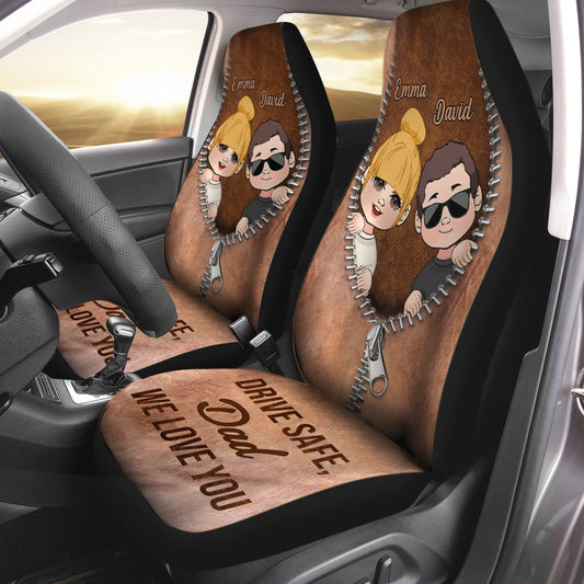 Drive Safe - Personalized Father Seat covers