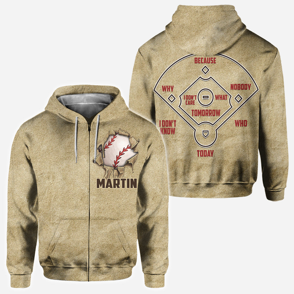 Love Baseball - Personalized Baseball All Over Shirt