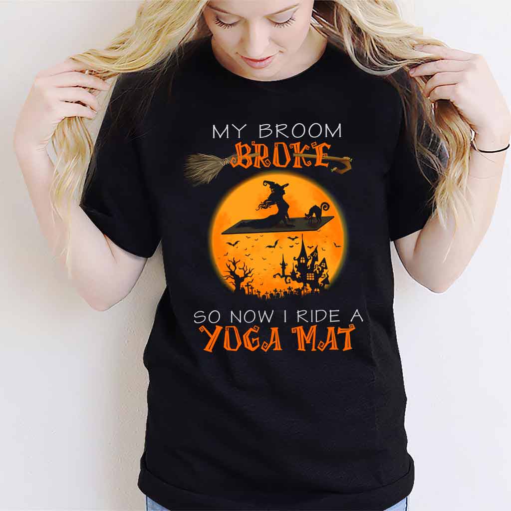 My Broom Broke Halloween T-shirt And Hoodie 092021