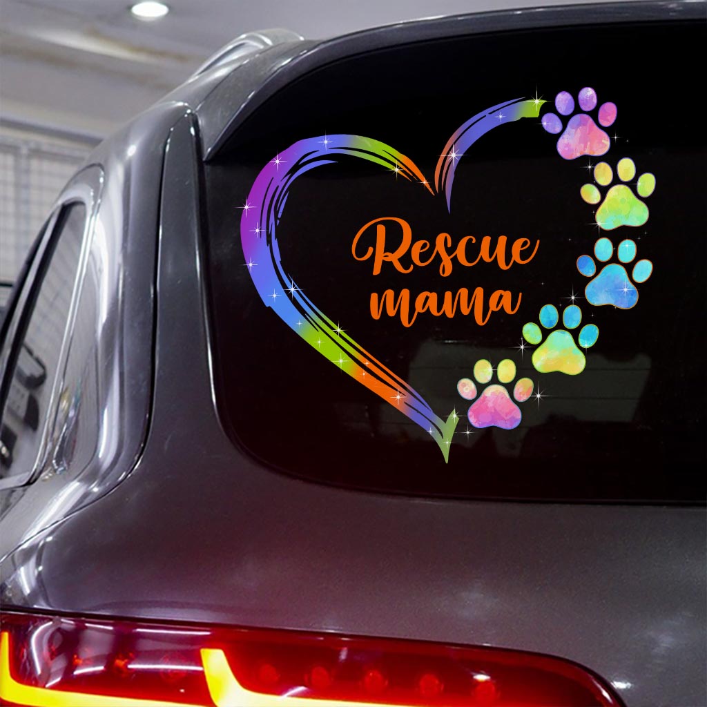 Heart Of Paws - Personalized Dog Decal Full