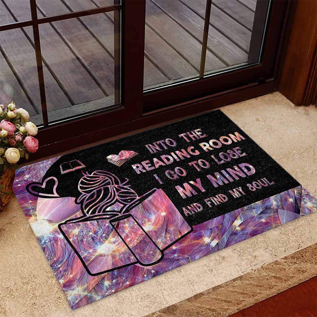 Into The Reading Room I Go - Book Doormat