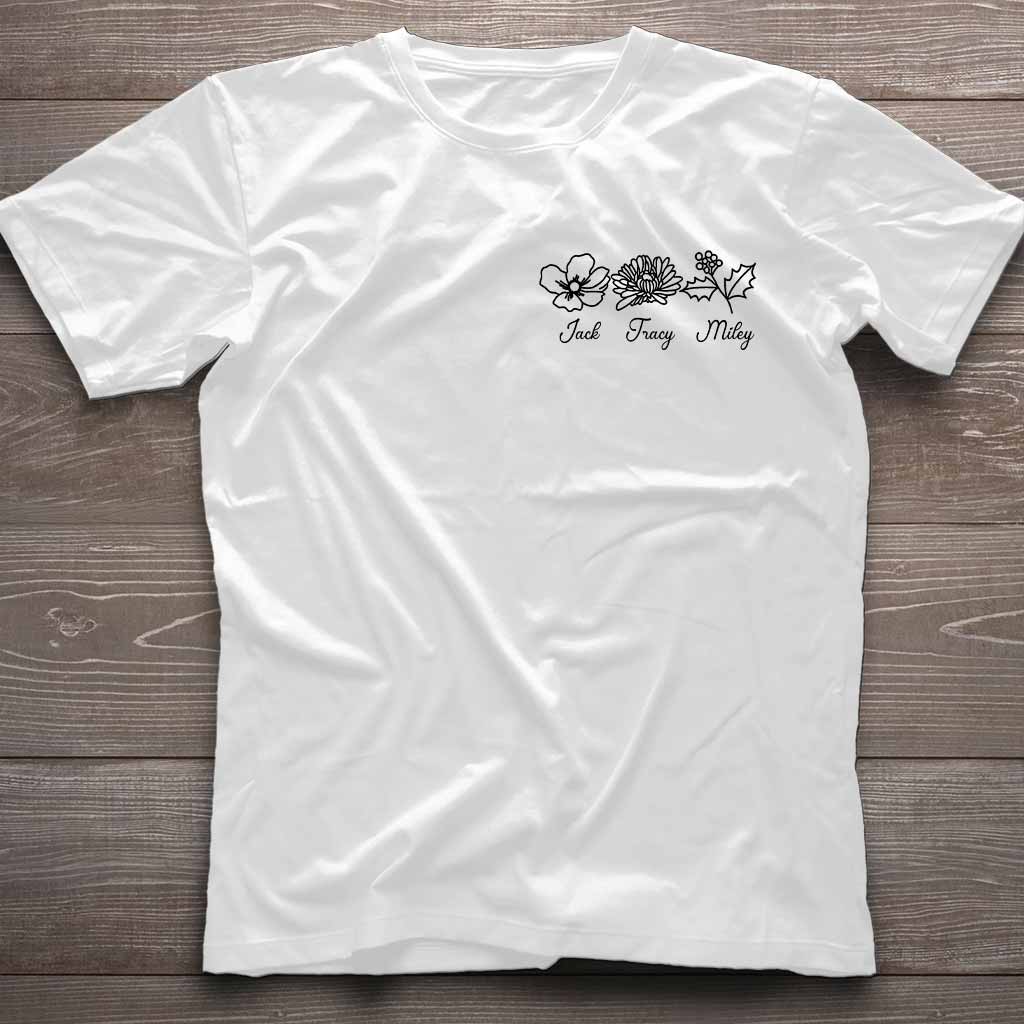 Birthday Flower - Personalized Mother's Day Mother T-shirt and Hoodie