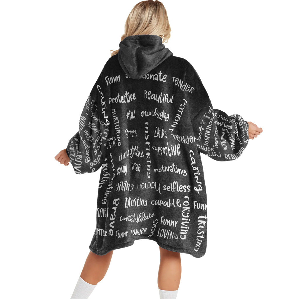 Mom You Are Beautiful - Personalized Mother's Day Mother Blanket Hoodie