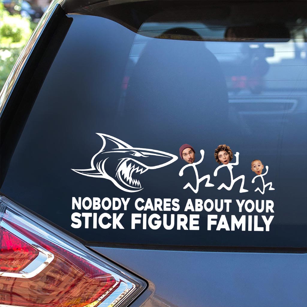 Nobody Cares - Personalized Shark Decal Full