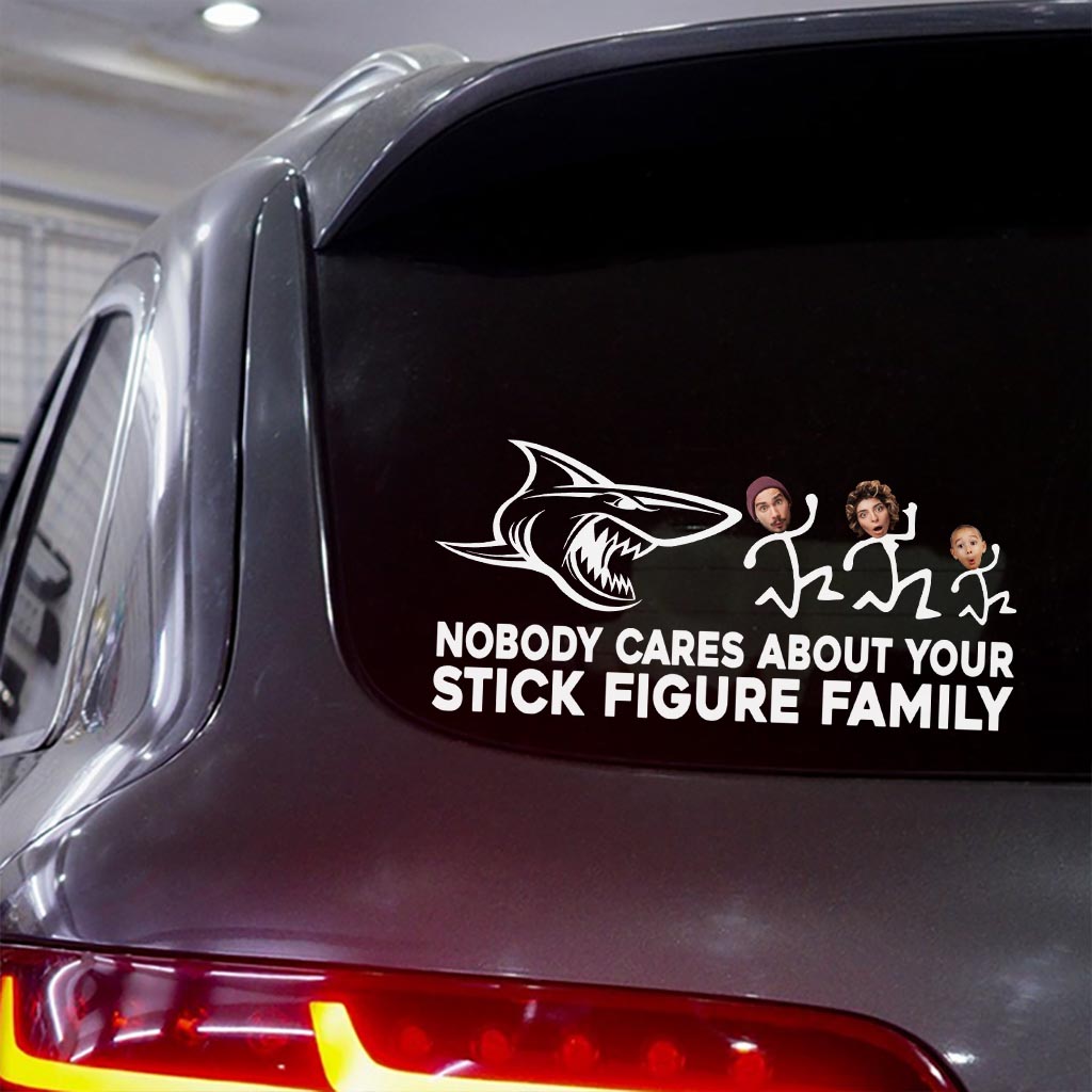 Nobody Cares - Personalized Shark Decal Full