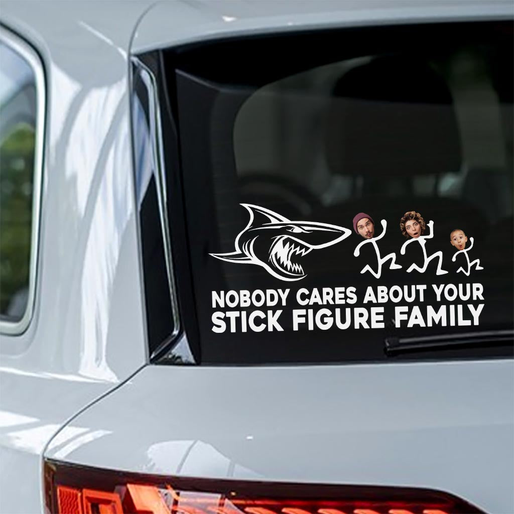 Nobody Cares - Personalized Shark Decal Full