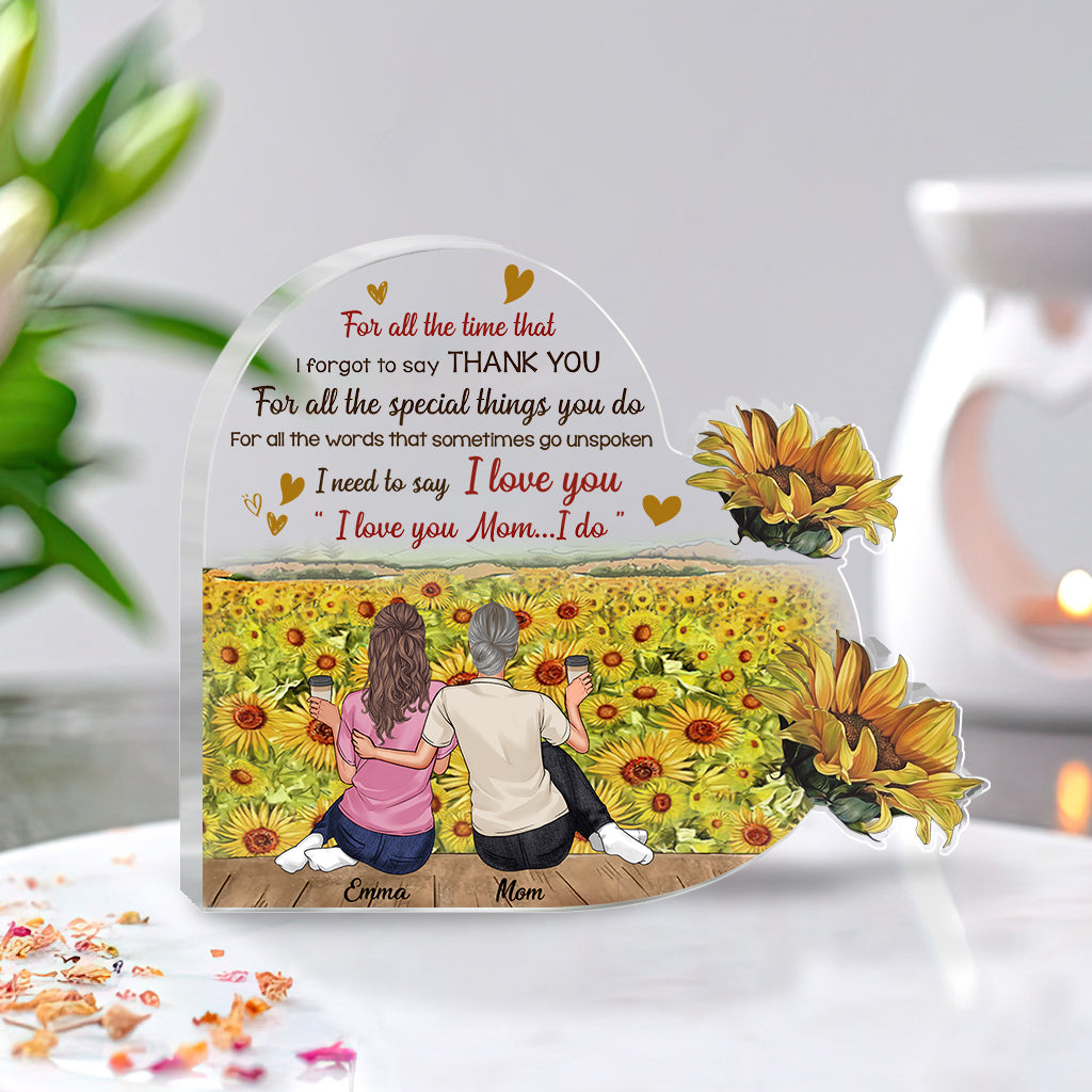 Mom You Are My Sunshine - Personalized Mother's Day Mother Custom Shaped Acrylic Plaque
