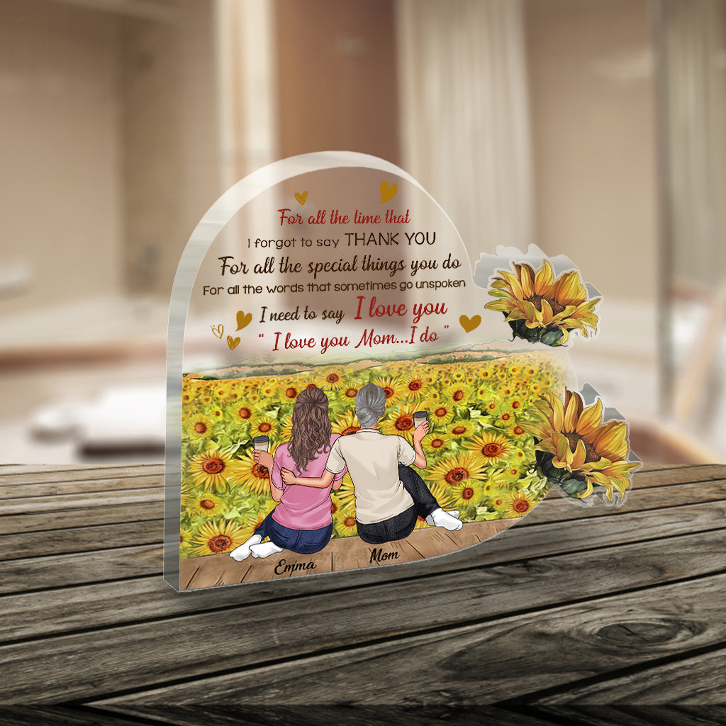 Mom You Are My Sunshine - Personalized Mother's Day Mother Custom Shaped Acrylic Plaque