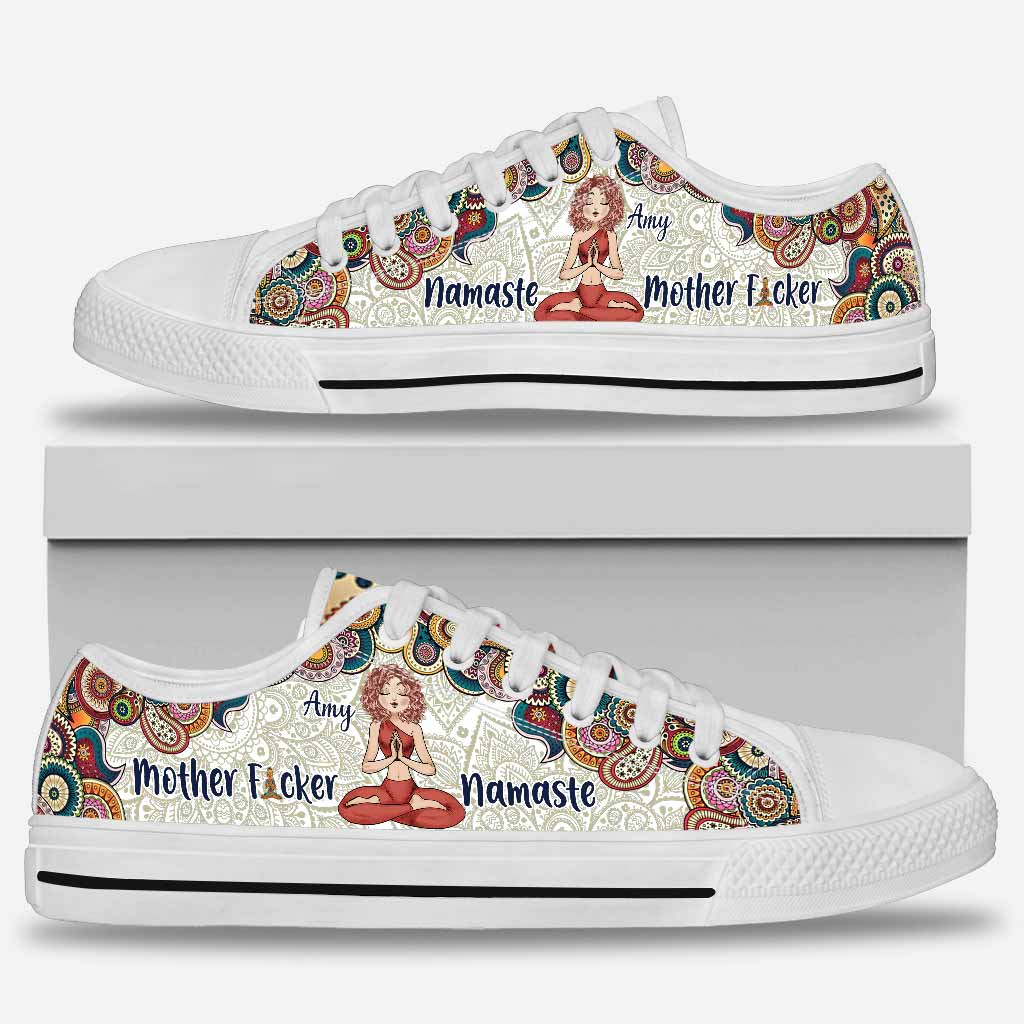 Namaster Mother Fcker - Personalized Yoga Low Top Shoes