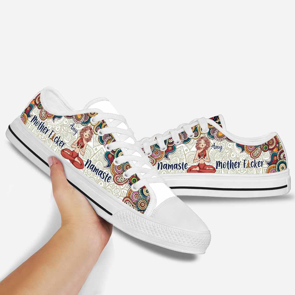 Namaster Mother Fcker - Personalized Yoga Low Top Shoes