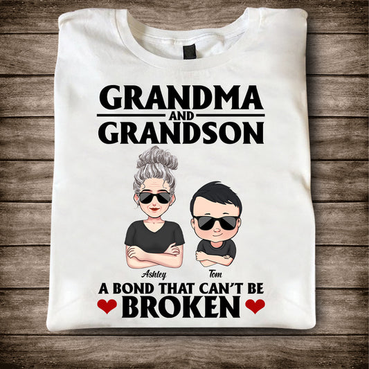 A Bond That Can't Be Broken - Personalized Mother's Day Grandma T-shirt and Hoodie