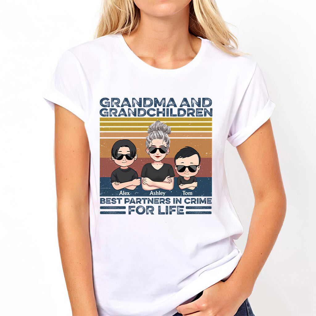 Grandma And Grandchildren - Personalized Mother's Day Grandma T-shirt and Hoodie