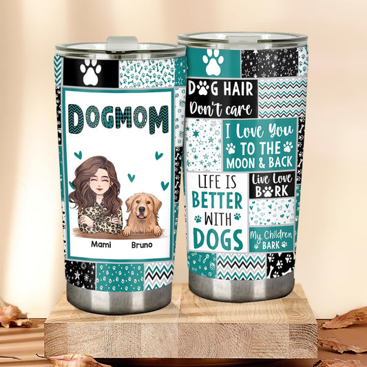 Fur Mom - Dog gift for cat lover - Personalized Tumbler