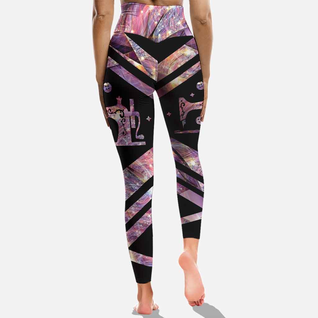 Sewciopath - Personalized Sewing Cross Tank Top and Leggings