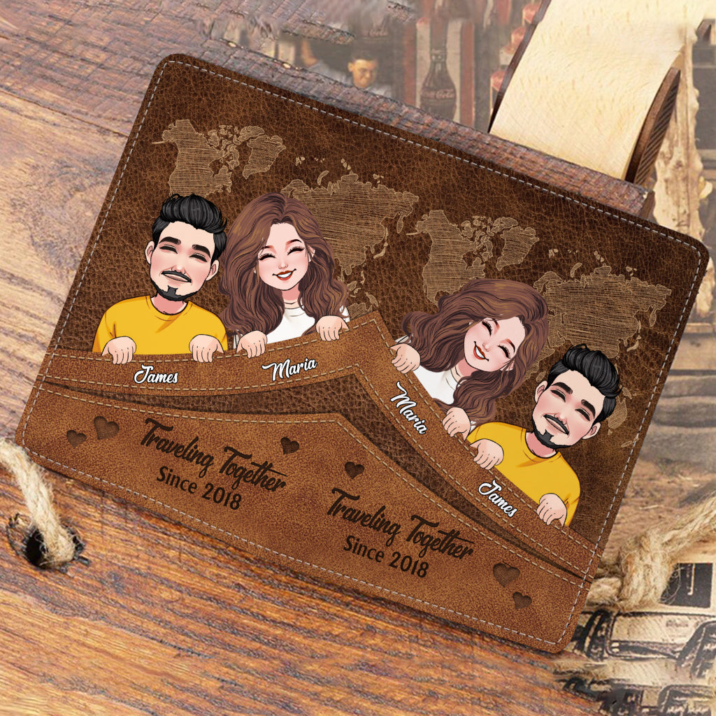 Traveling Together Since - Personalized Travelling Passport Holder