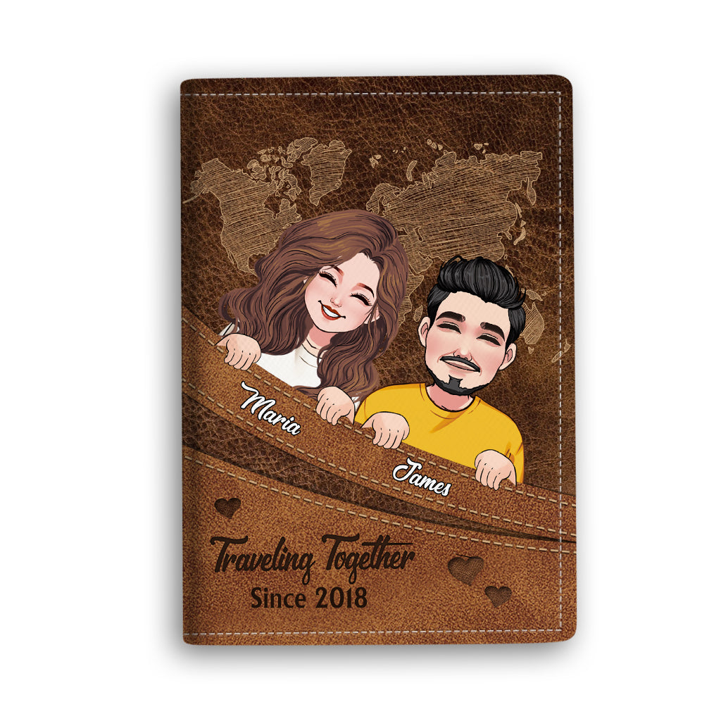 Traveling Together Since - Personalized Travelling Passport Holder