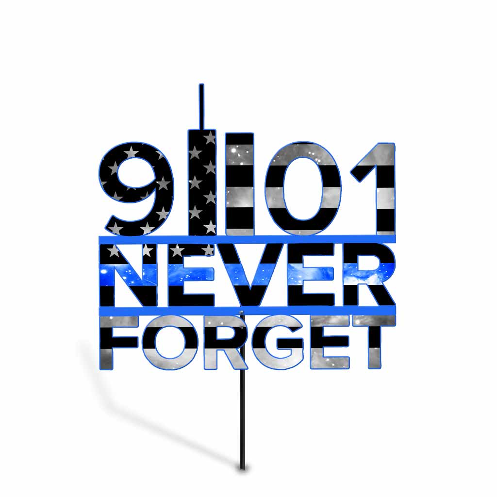 Never Forget - Police Metal Garden Art