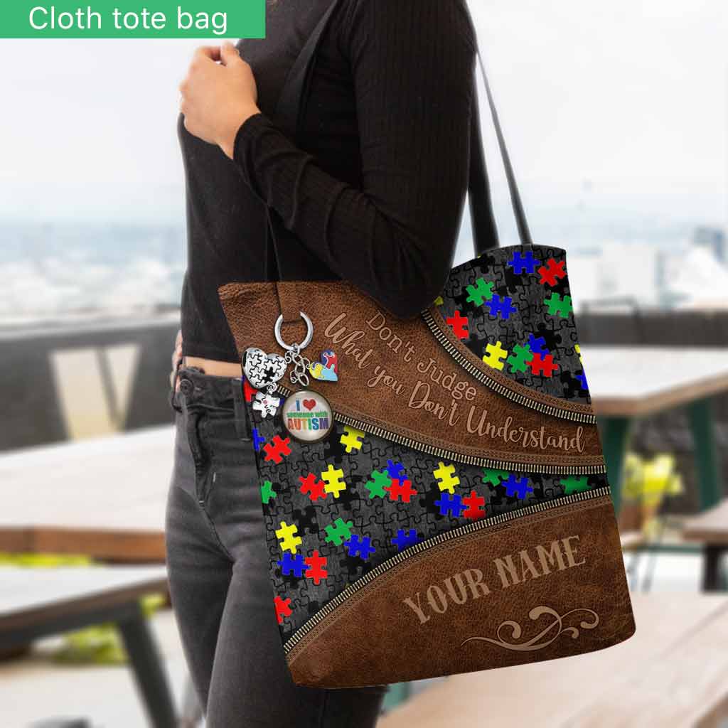 Don't Judge What You Don't Understand - Autism Awareness Personalized Tote Bag