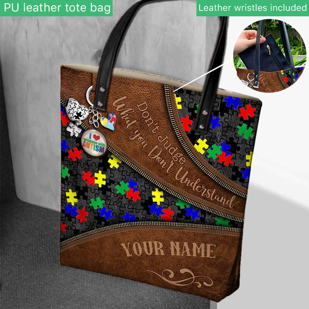 Don't Judge What You Don't Understand - Autism Awareness Personalized Tote Bag