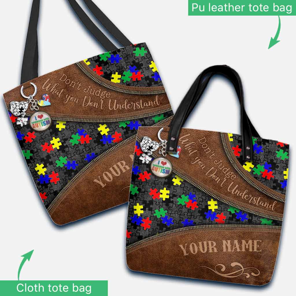 Don't Judge What You Don't Understand - Autism Awareness Personalized Tote Bag