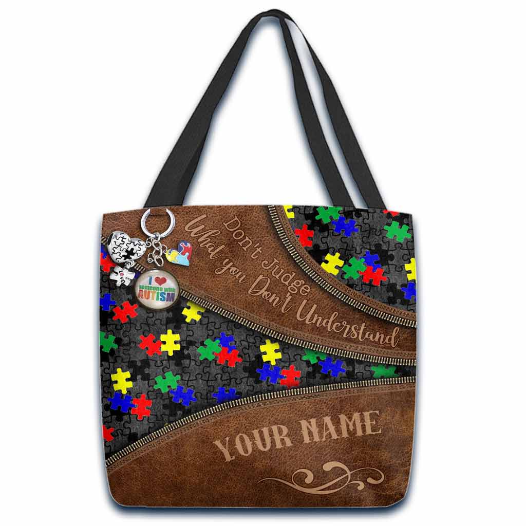Don't Judge What You Don't Understand - Autism Awareness Personalized Tote Bag