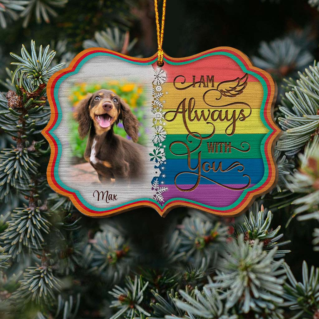 Angels With Wings - Personalized Christmas Dog Ornament (Printed On Both Sides)