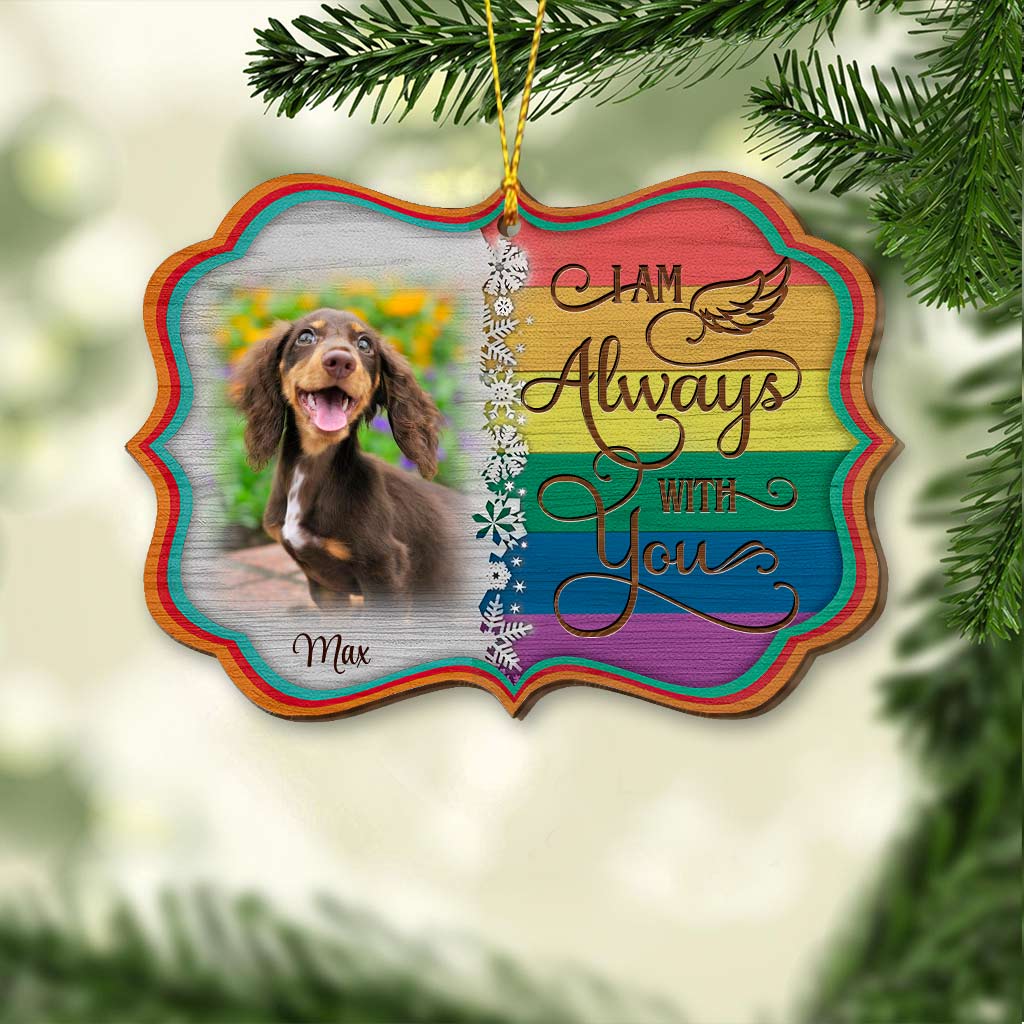 Angels With Wings - Personalized Christmas Dog Ornament (Printed On Both Sides)