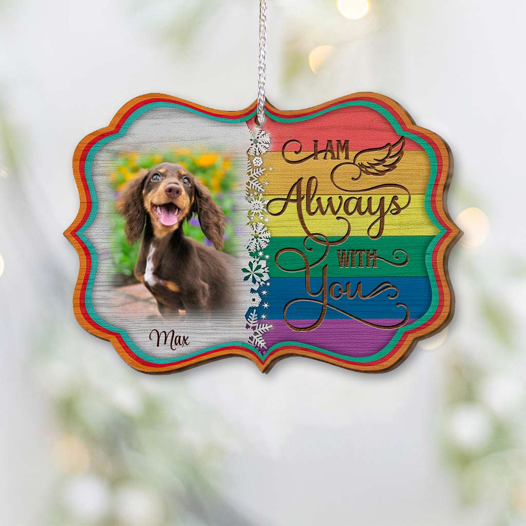 Angels With Wings - Personalized Christmas Dog Ornament (Printed On Both Sides)