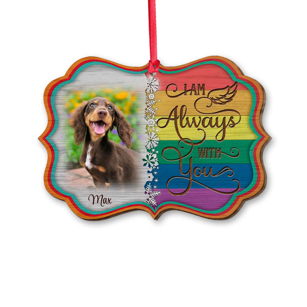 Angels With Wings - Personalized Christmas Dog Ornament (Printed On Both Sides)
