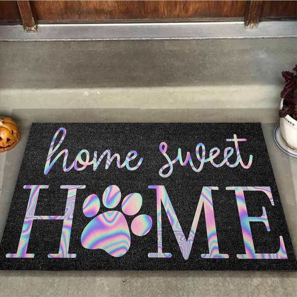 Home Sweet Home - Dog Coir Pattern Print Doormat