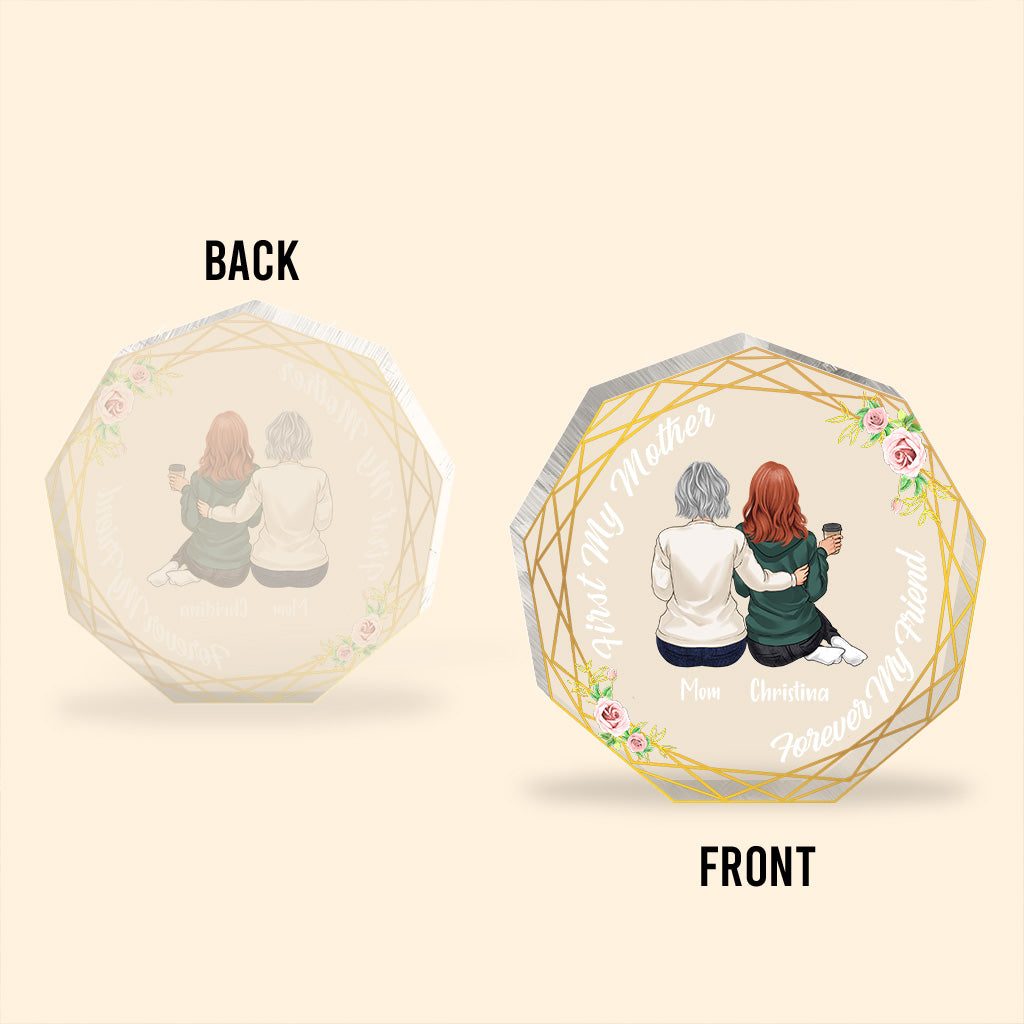 Mother And Daughter - Personalized Mother's day Mother Custom Shaped Acrylic Plaque