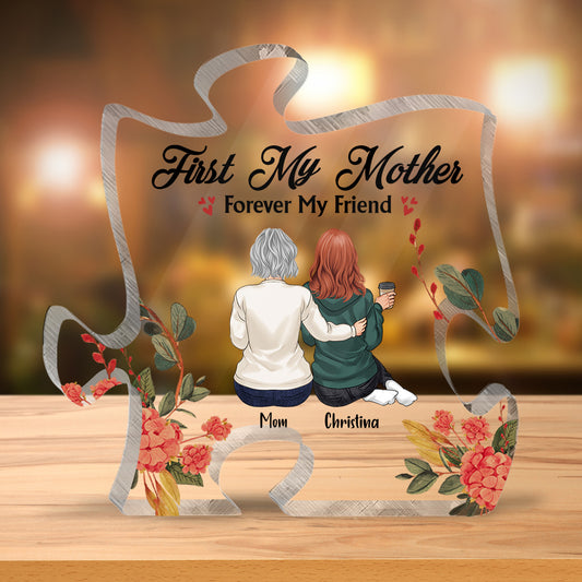 Mother And Daughter - Personalized Mother's day Mother Custom Shaped Acrylic Plaque