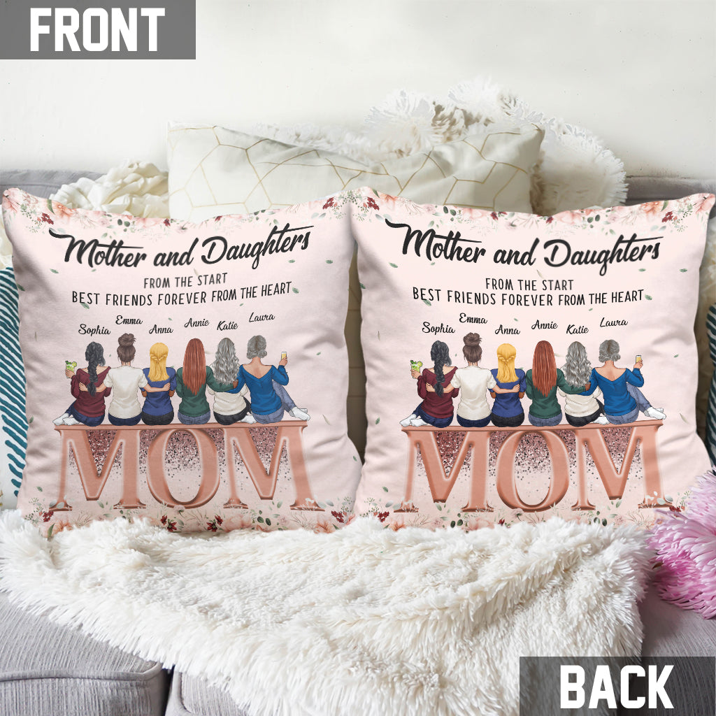 Mother and Daughter Love - Personalized Mother's Day Mother Throw Pillow