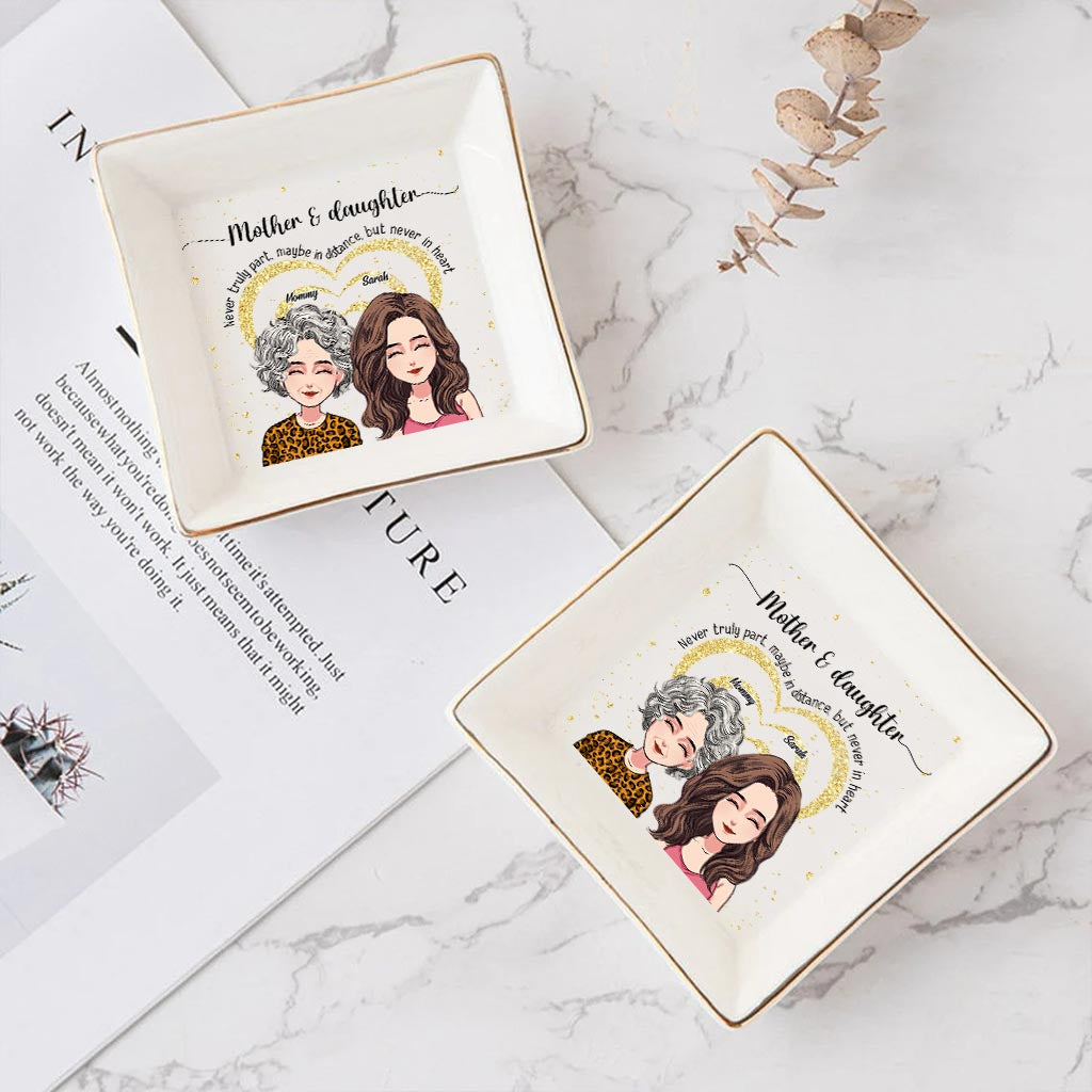 Never Truly Part - Personalized Mother's Day Mother Jewelry Dish