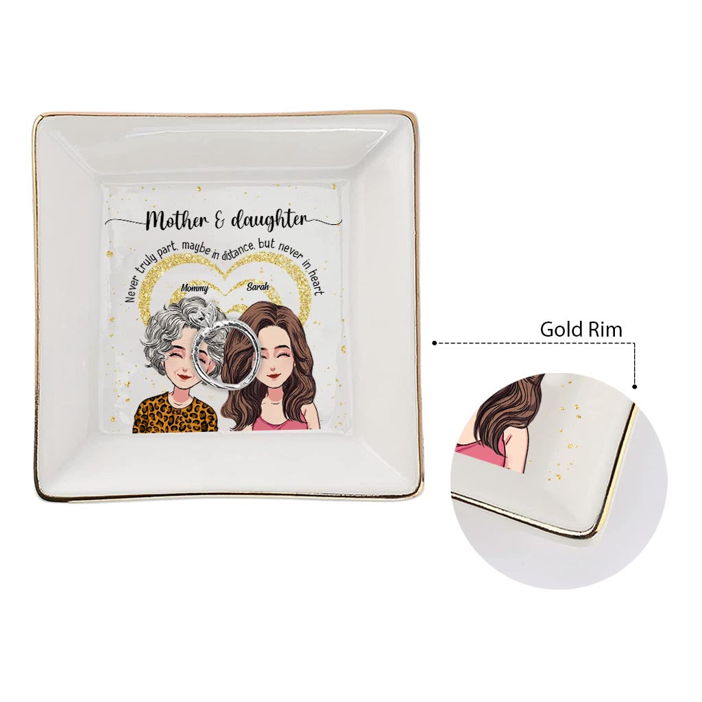 Never Truly Part - Personalized Mother's Day Mother Jewelry Dish