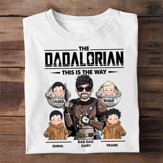 This Is The Way Dadalorian Mamalorian - Personalized Father T-shirt and Hoodie