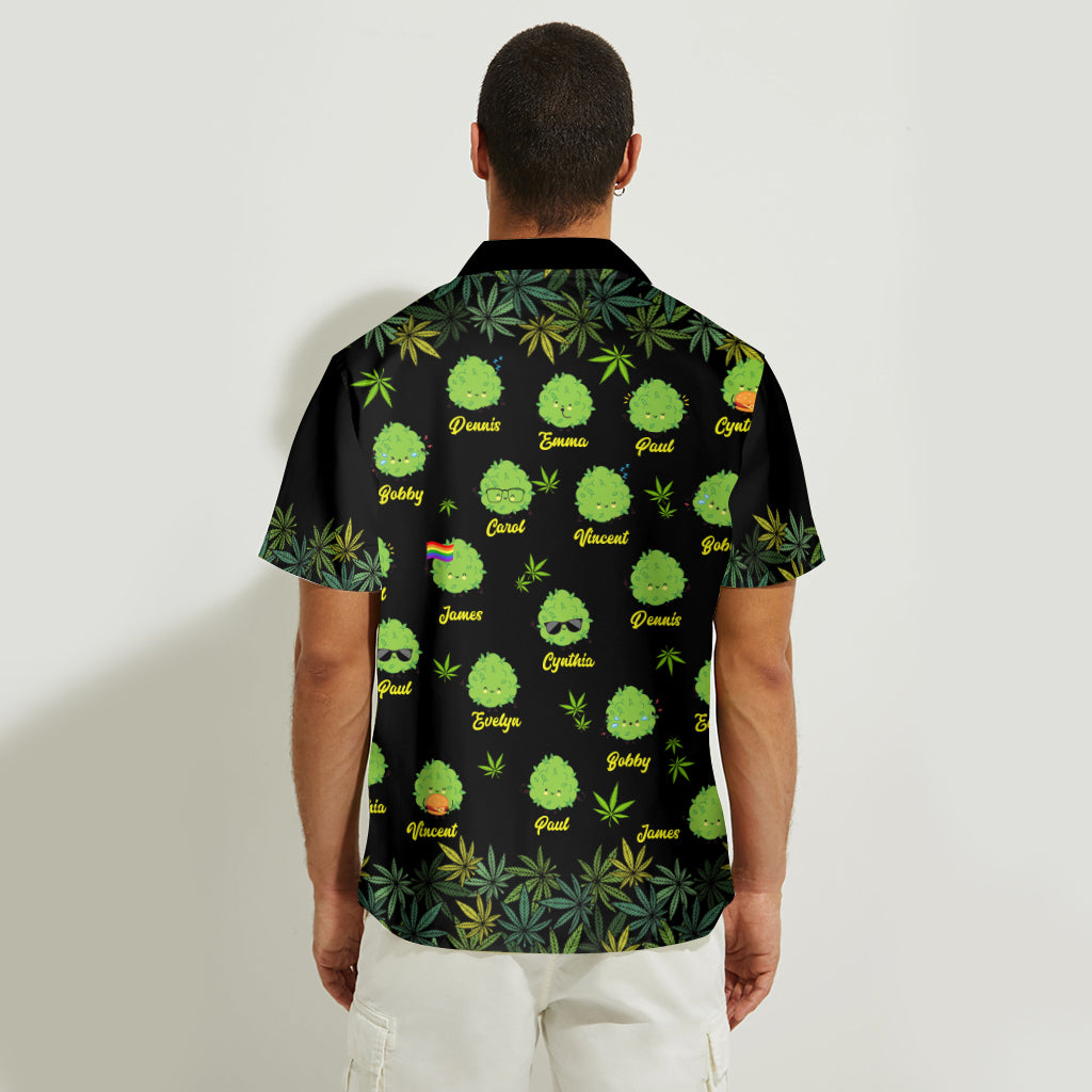 Dopest Dad Ever - Personalized Weed Hawaiian Shirt