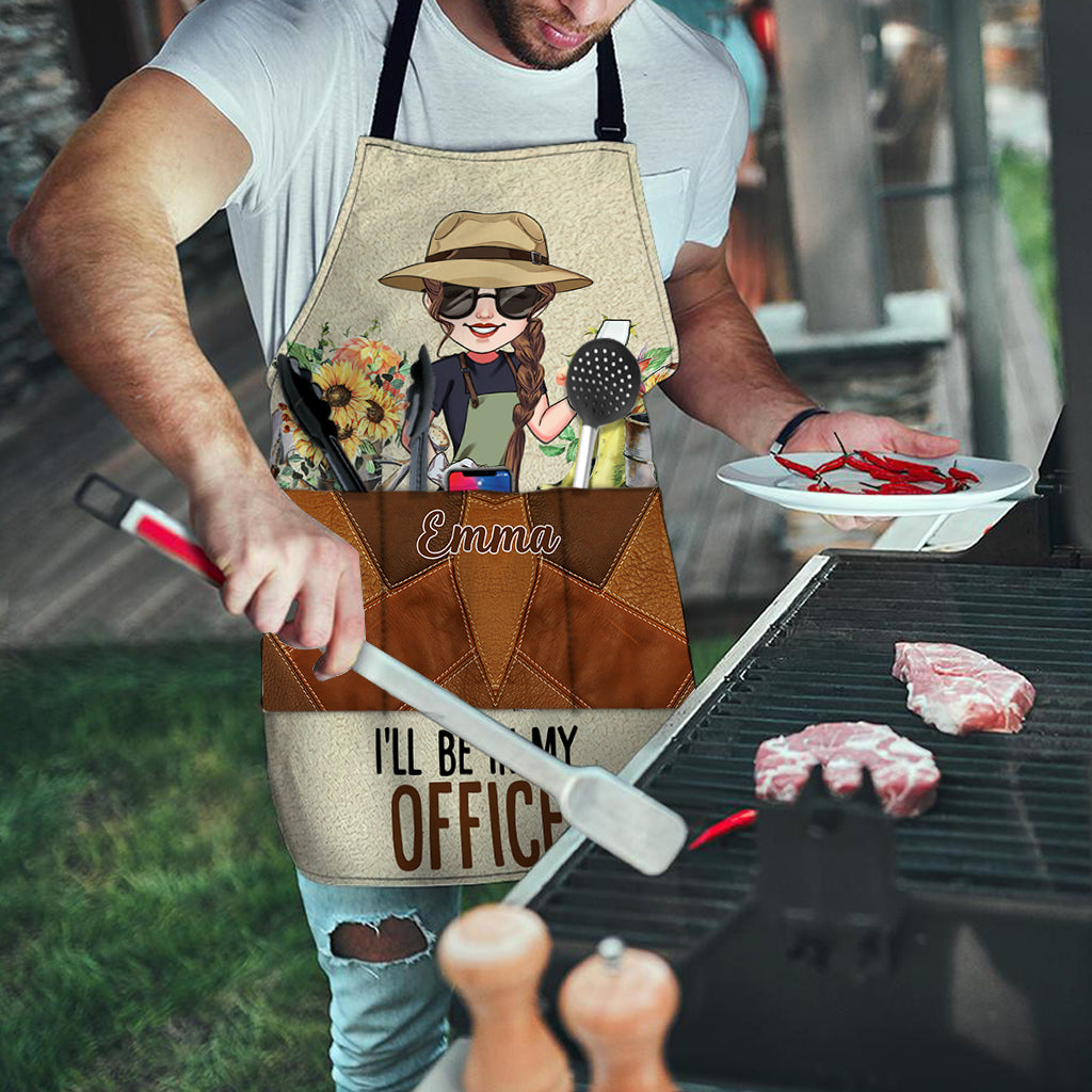 I'll Be In My Office - Personalized Gardening Apron