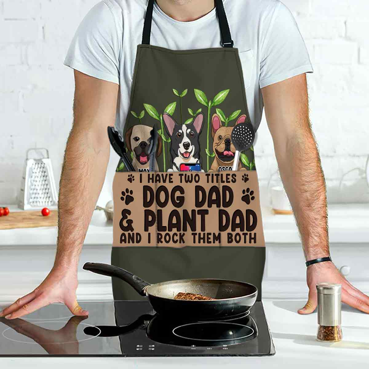I Have Two Titles - Personalized Gardening Apron