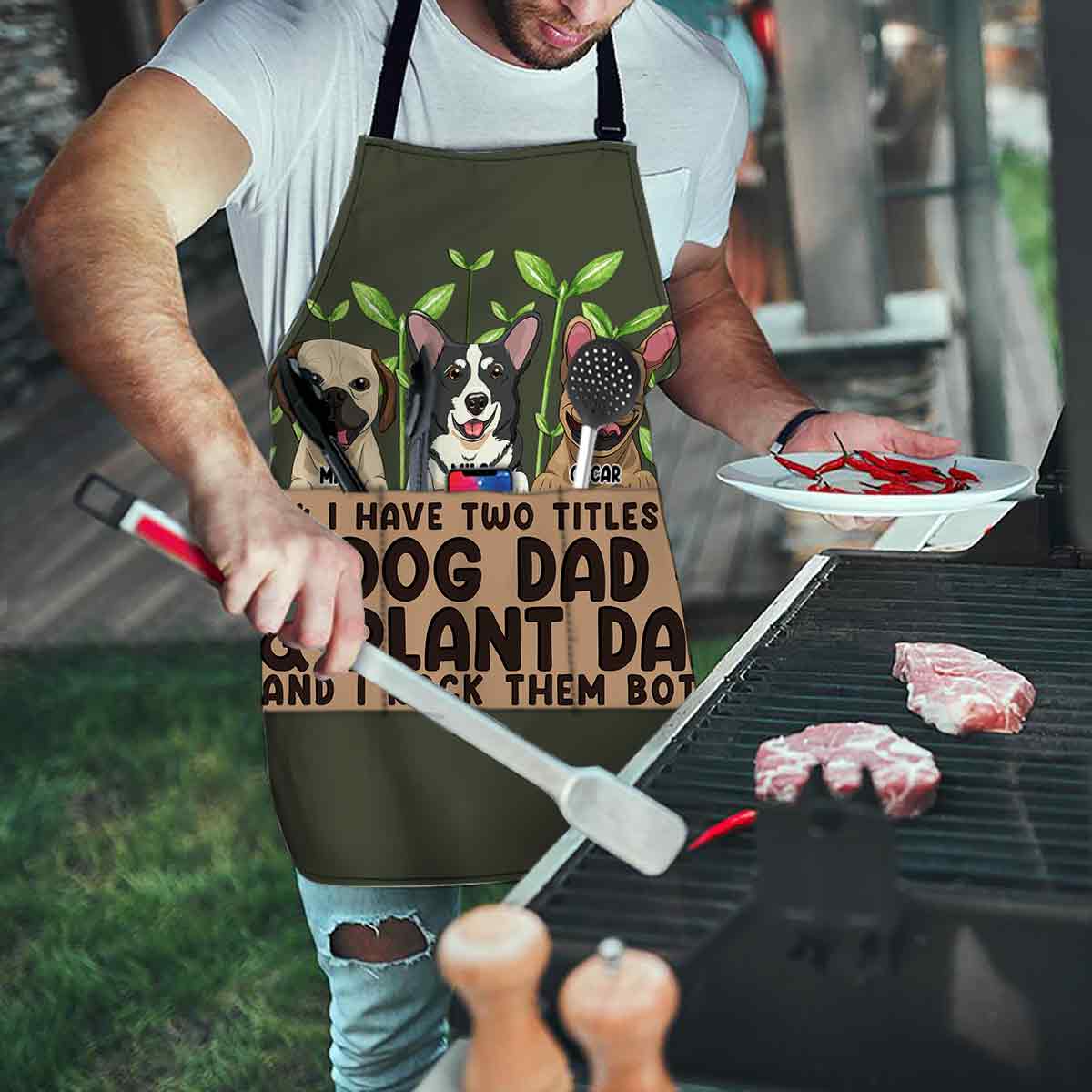 I Have Two Titles - Personalized Gardening Apron