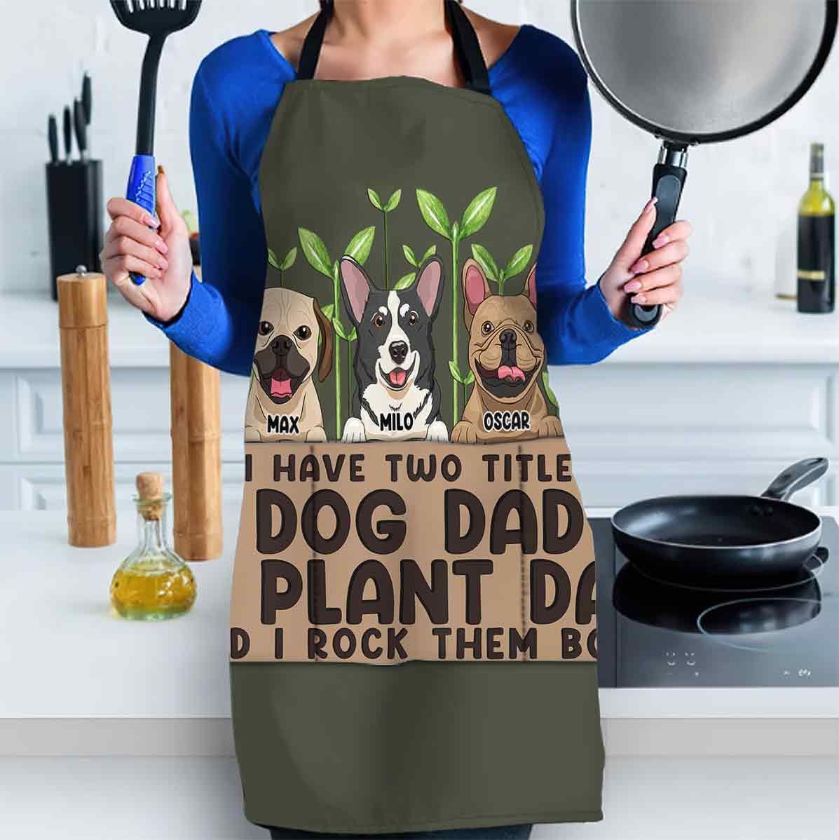 I Have Two Titles - Personalized Gardening Apron