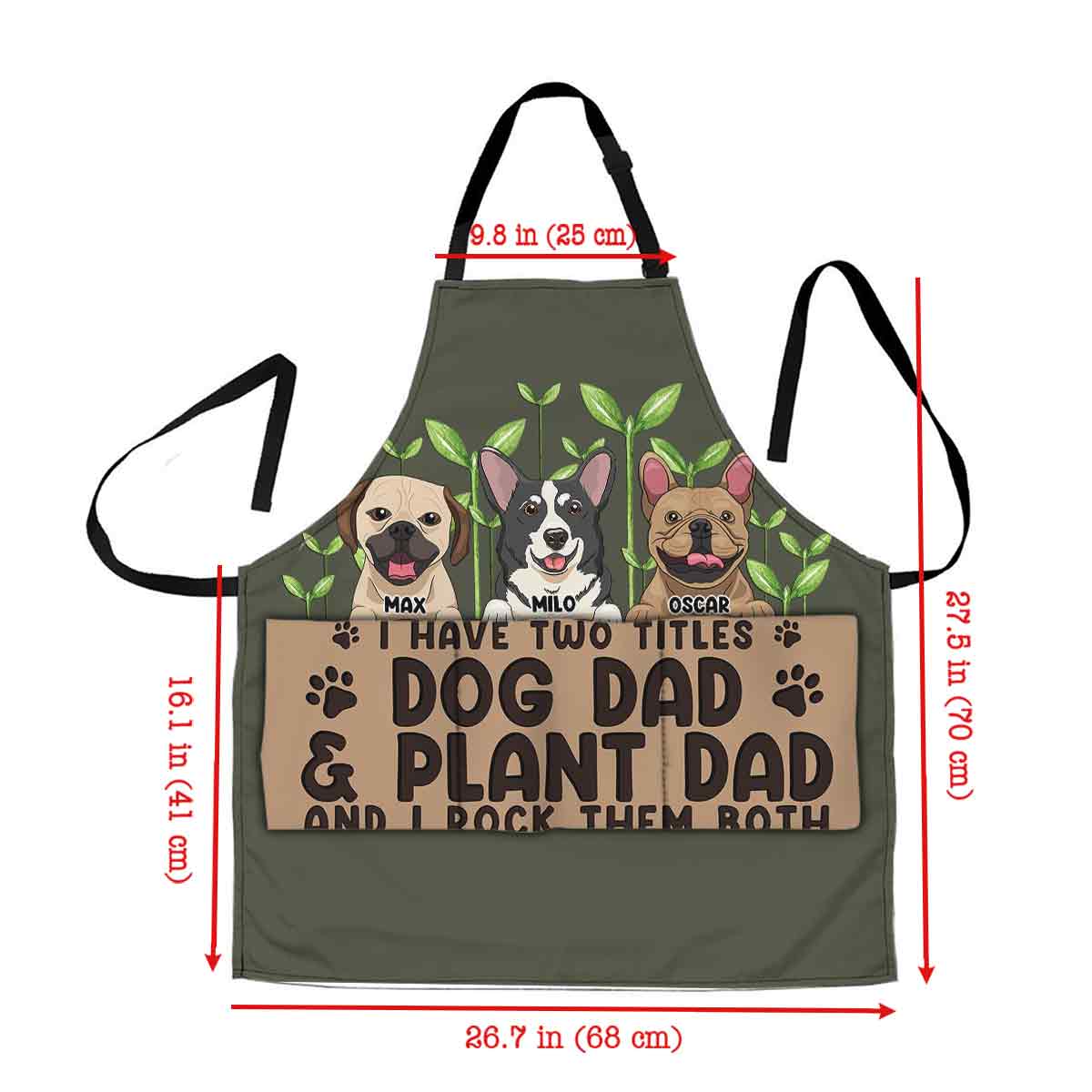 I Have Two Titles - Personalized Gardening Apron
