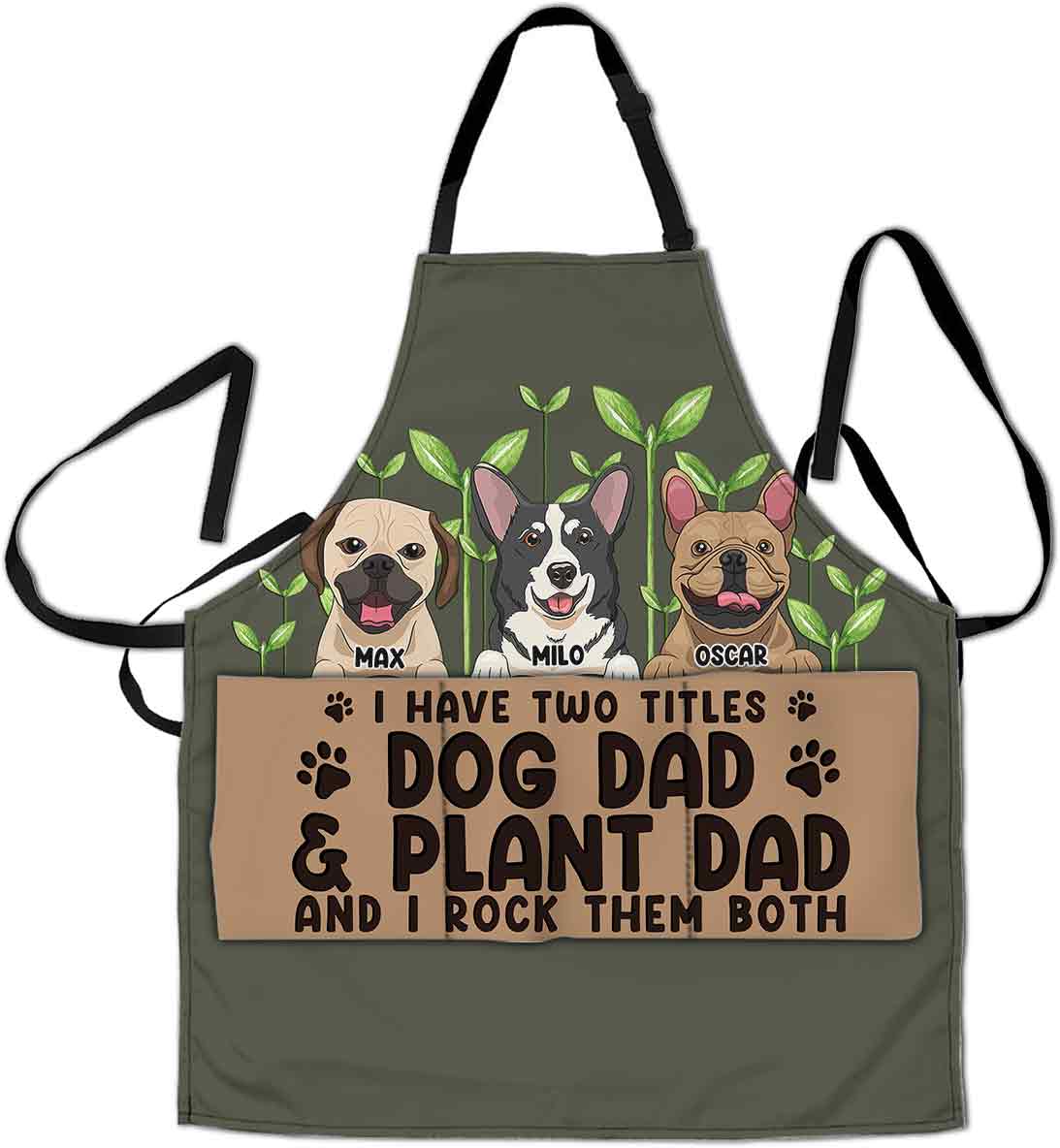 I Have Two Titles - Personalized Gardening Apron