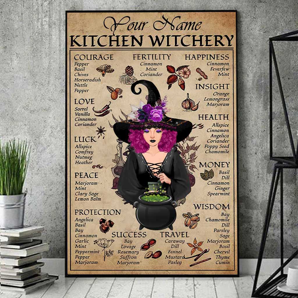 I Believe In God And Goddess - Witch Personalized Poster