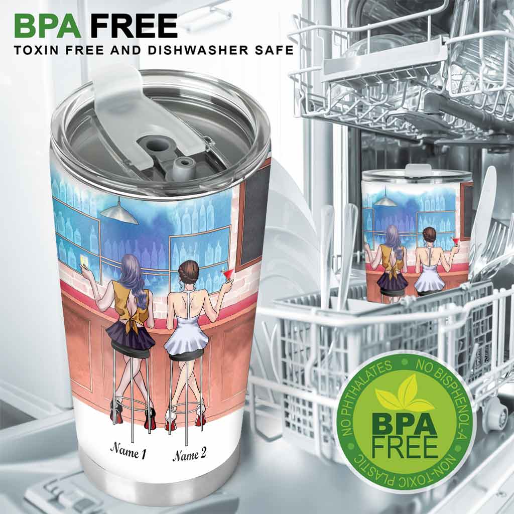 Whiskey And Ice - Personalized Bestie Tumbler