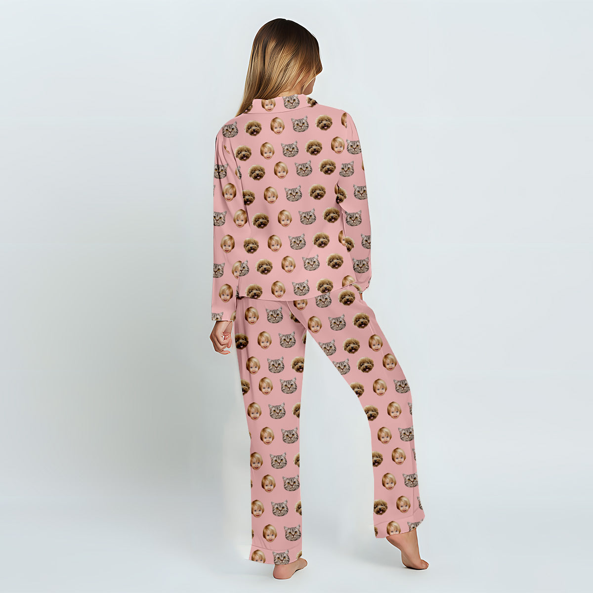 Custom Photo Pajamas Christmas - Personalized Family Button Down Pajamas